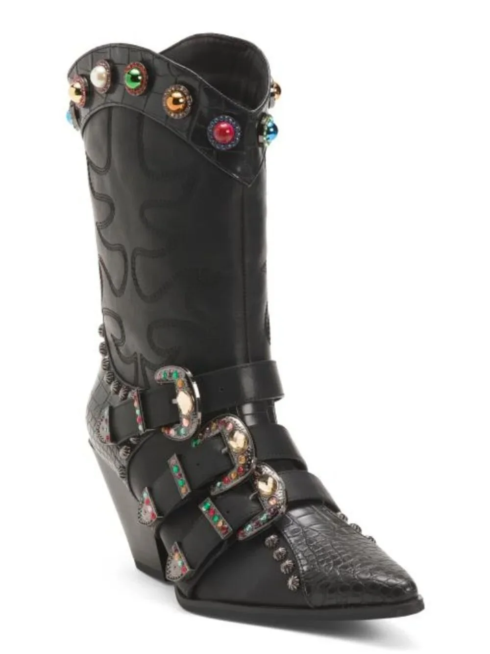 AZALEA WANG Willowe Western Boots - Picture 1 of 7